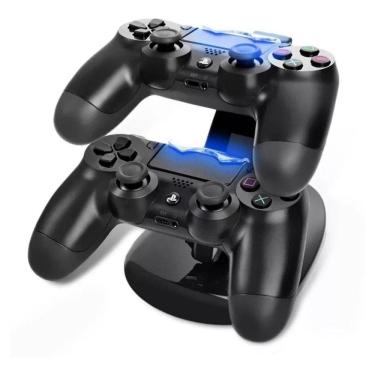 Imagem de Carregador Controle Ps4 Base Duplo Carrega 2 Controles Play4