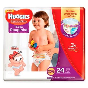 Imagem de Fralda Huggies Turma Da Mônica Roupinha Supreme Care XXG 24 Unidades