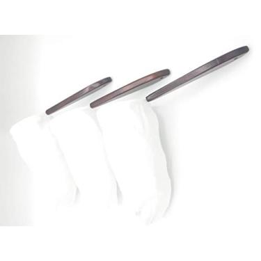 Imagem de Ticoland Colador (Bolsa), filtro de café de flanela reutilizável feito à mão Costa Rica, meia de café com alça de madeira. Pacote com 3, Mahogany, 3