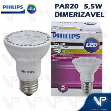 Imagem de Lâmpada Led Par20 Philips 5,5W 220V 2700K(Branco Quente)E27 Dimerizáve