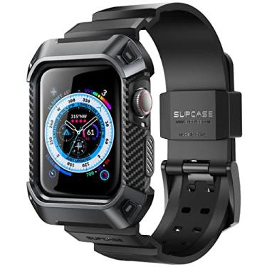 Imagem de SUPCASE [Unicorn Beetle Pro] Projetado para Apple Watch Series 8/7/6/SE/5/4 [41/40 mm], capa protetora robusta com pulseiras (preto)