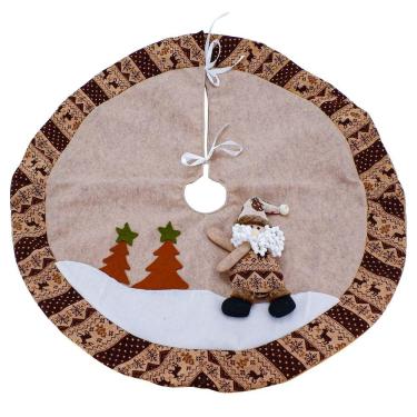 Imagem de Saia Para Árvore De Natal Temática Papai Noel 88cm