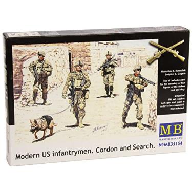 Imagem de Master Box Models Modern U.S. Infantrymen Cordon and Search Model Kit, 4 figuras, escala 1/35