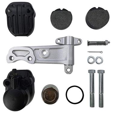 Imagem de Conjunto de pinça e suporte de freio dianteiro Mati com pastilhas 45100-390-003 para Honda CB350 CB360 CB400 CB450 CB500 CB550