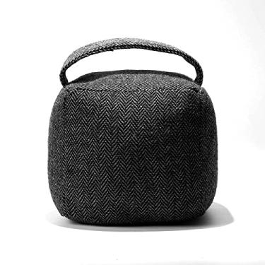 Imagem de PUNP Rolha de porta, porta decorativa de animais, rolha de porta de tecido pesado para quarto, sala de estar, portas externas (bloco)