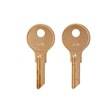 Imagem de 1101X par de 2 chaves para 1965-1995 Coleman Pop-Up Camper Step Up Door 1101X chave de substituição pré-cortada para código por keys22