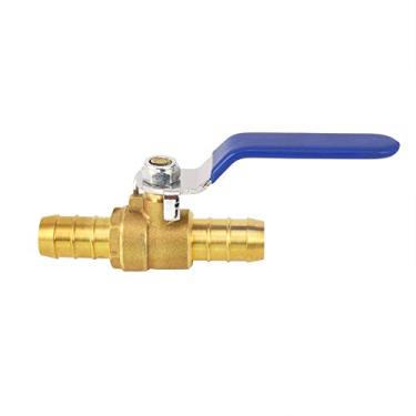 Imagem de 2 peças mangueira de 1,5 cm farpa de latão x válvula de esfera de farpa interruptor de desligamento para mangueira de água de jardim acessórios de tubo de linha de combustível de ar e gás