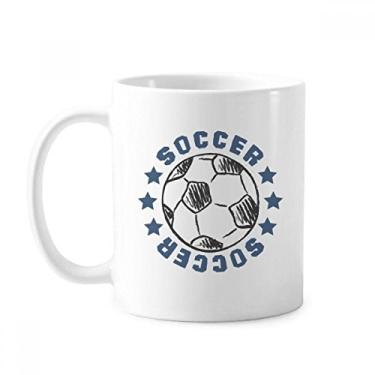 Imagem de Caneca de cerâmica para desenho de futebol americano cerâmica xícara de porcelana de café