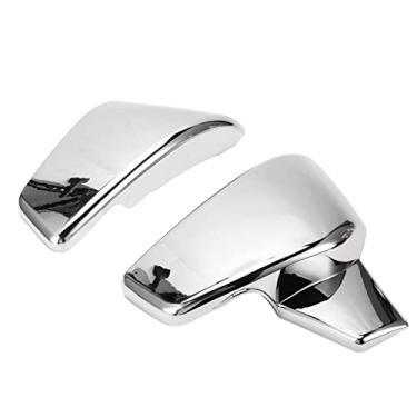 Imagem de Capas laterais da bateria, carenagem de bateria lateral resistente ao calor 2 peças à prova de desgaste para VT600 VT600C VT600CD 19992007 (cromado)