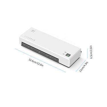 Imagem de LUGU Conjunto de máquina laminado de mesa tamanho a4 laminação a quente e a frio 2 sistema de rolo 9 polegadas largu máxima suitabe pa bolsas de laminação a4/a5/a6 pa material escolar de