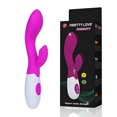 Imagem de Vibrador Silicone Estimulador Clitóris Ponto G Rabbit 30 Vel (Fúscia)