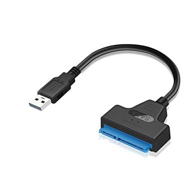 Imagem de Cabo conversor adaptador USB 2.0 para SATA de 22 pinos, unidade de 2,5 polegadas SATA HDD SSD para laptop