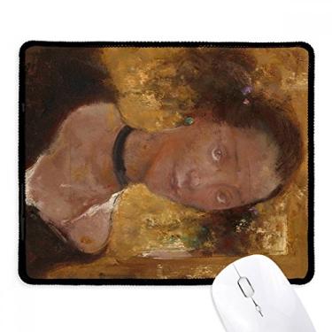 Imagem de Mousepad para pintura a óleo Girl Portraits XJJ Tapete de borracha para jogos