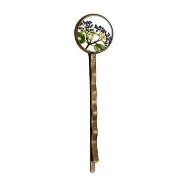 Imagem de Imagem de Planta de Folha Branca Simpol Nature Retro Metal Hair Bobby Pin Headwear