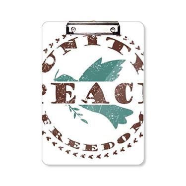 Imagem de Bloco de notas Olive Branch Peace Freedom Symbol Clipboard pasta, bloco de notas A4