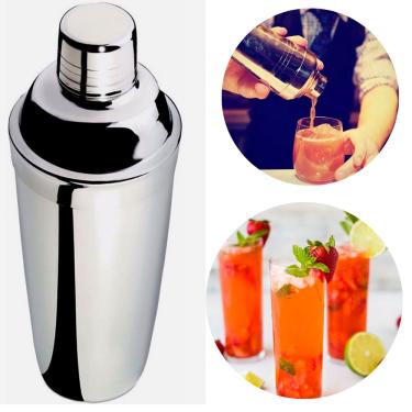 Imagem de Coqueteleira Inox 500 ml para Drinks Coquetéis e Caipirinhas