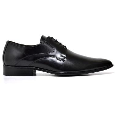 Imagem de Sapato Social Masculino Couro Derby Bico Redondo Clássico