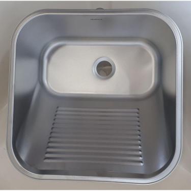 Imagem de Tanque Monobloco Para Roupas 25L Aco Inox 304 Acetinado 40X40X22CM 20415
