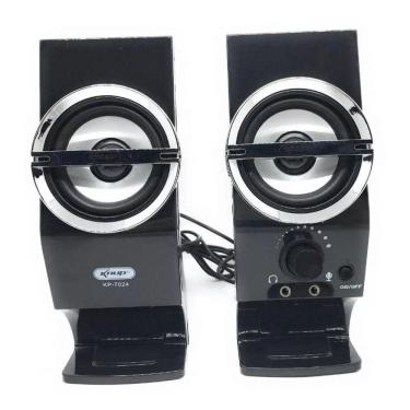 Imagem de Mini Caixa De Som Knup para Pc E Notebook 5w Usb Muito Boa