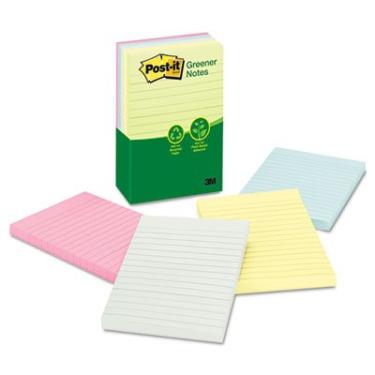 Imagem de 3M Mmm660Rpaus Note Post It 4X6 5 Pk Ast