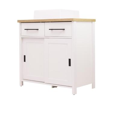 Imagem de Gabinete Armário Banheiro Ditália 2 gav 2 Pts Com Cuba BN-03