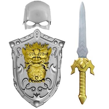 Imagem de Fantasia Medieval Infantil Com Espada Escudo E Máscara