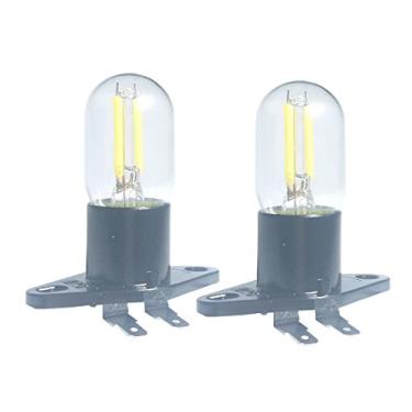 Imagem de Luz de filamento de LED 1,5 w Z187 Lâmpada de micro-ondas 125 v 20 w lâmpadas incandescentes equivalentes para galanz Geladeira Forno de micro-ondas Luz indicadora de capô (2 unidades, base Z187, 5000K)