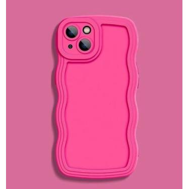 Imagem de Capa de telefone com ondas encaracoladas para Huawei Nova 9 10 SE para Honor 8X 9X 10i 20 30 30i 50 60 70 80 Pro Capa de silicone com proteção de lente, rosa, para Nova 10 Pro