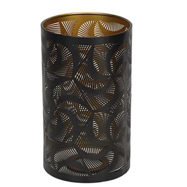 Imagem de Abajur Esculpido Oco Estilo Moderno Moinho de Sombra Abajur de Metal para Suporte de Lâmpada E27 E26, Padrão Floresta Negra, Adequado para Luminárias de Mesa, Luminárias