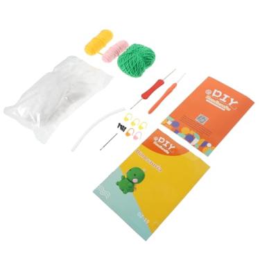 Imagem de SEWACC Kit De Crochê Infantil 1 Conjunto Pacote De Material De Crochê De Animal Em Vaso De Malha Bola De Lã Enfeites De Crochê Feitos à Mão Diy (conjunto De Combinação De De +) Fio