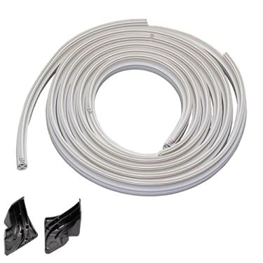 Imagem de WD08X10057 Gaxeta de porta de lava-louças e Wd8X227 Wd8X228 Juntas de canto direito esquerdo defletor de canto para máquina de lavar louça GE PS263963 PS263964 WD08X10014 WD8X10014