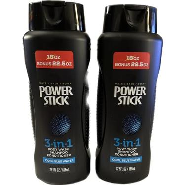 Imagem de PowerStick Xampu 3 em 1 + condicionador + sabonete líquido corporal (2 EA, 650 ml)