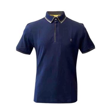 Imagem de Camiseta Polo Individual Azul Marinho-Masculino