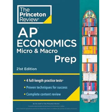 Imagem de Princeton Review AP Economics Micro & Macro Prep, 21st Edition: 4 Practice Tests + Complete Content Review + Strategies & Techniques