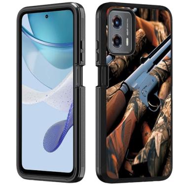 Imagem de Capa para Moto G 5G 2024 / Moto G Play 5G 2024, resistente 3 em 1, híbrida, grau militar, à prova de choque, capa protetora contra quedas para Motorola Moto G 5G 2024, isca de balas de espingarda de