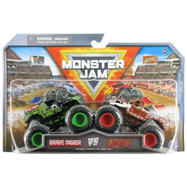 Imagem de Monster Jam 2-Pack Series 22 Grave Digger vs Zombie