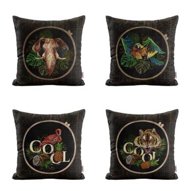 Imagem de Almofadas decorativas safari para sofá 40x40 - novadecora