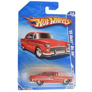 Imagem de Hot Wheels 2010 Hot Auction 4/10 [red] '55 Chevy Bel Air 162/240
