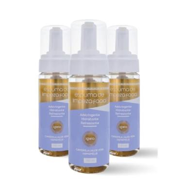 Imagem de Espuma de Limpeza Facial Suave Adstringente 150ml Kit 3x