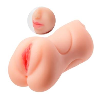 Imagem de MIFEIER 3 in 1 Pocket Pussy Male Masturbators - Lifelike Face Sex Doll for Male Sex Toys (Flesh-Colored)