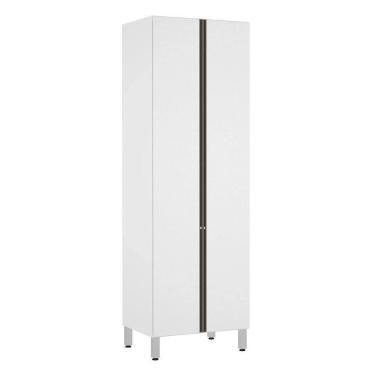Imagem de Paneleiro Torre 70cm 2 Portas 5 Prateleiras Pérola Luciane Móveis