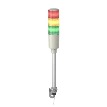 Imagem de Coluna Luminosa Ø60mm Led Vermelho, Verde, Amarelo 220Vca C/ Tubo Em Alumínio C/ Suporte em “L” XVGM3 - Schneider