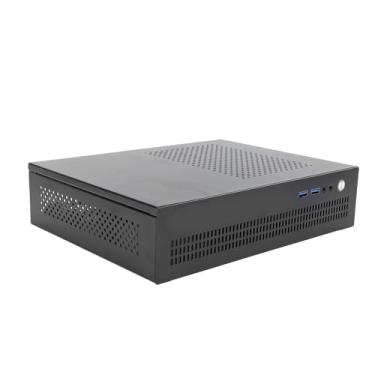 Imagem de Gabinete de Computador ITX, Gabinete de PC ITX Fino Com USB3.0x2, AUX, Dissipação de Calor Em Placa de Aço Completa, Chassi de PC de Mesa para Placas-mãe ITX
