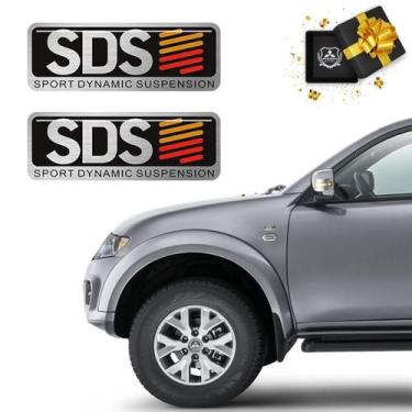 Imagem de Par Emblema Resinado Sds L200 Triton Adesivo Modelo Original - SPORTIN