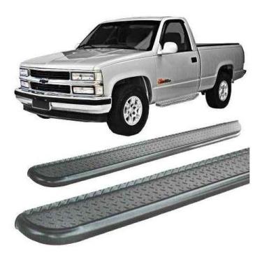 Imagem de Estribo Chapa Silverado 1991 A 2013 Cabine Simples Cromado - HOZZ