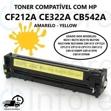 Imagem de Compatível: Toner Ce322a cf212a Cb542a para M251 M251NW M276NW CM1415M