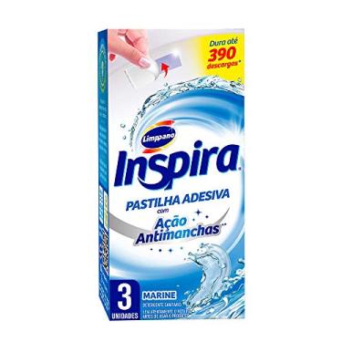 Imagem de Desodorizador Sanitario Inspira Pastilha Adesiva Marine - com 3 unidades