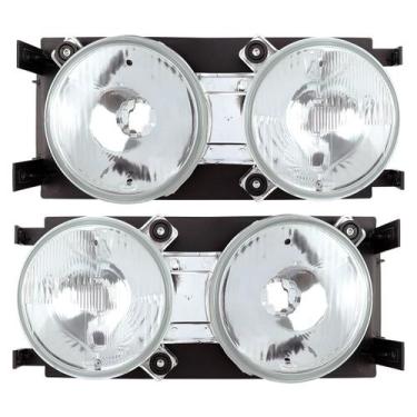 Imagem de Par Farol Duplo Caminhão MB 1620 1418 1634 1938 2638 Mercedes Benz 162
