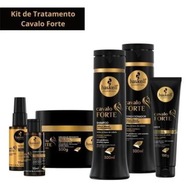 Imagem de Kit Cavalo Forte Completo Pequeno (6 Produtos) - Haskell 300ml Cresce 