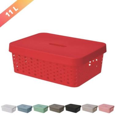 Imagem de Caixa Organizadora Trama Rattan 11L Usual Utilid. - Usual Utilidades, 